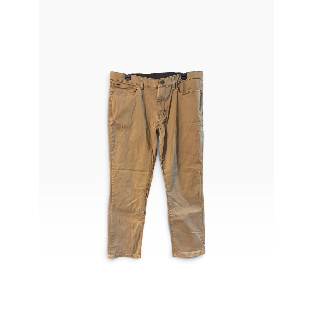 English Laundry Mens Khaki Tan 5-Pocket Stretch Twill Pants 36x30
